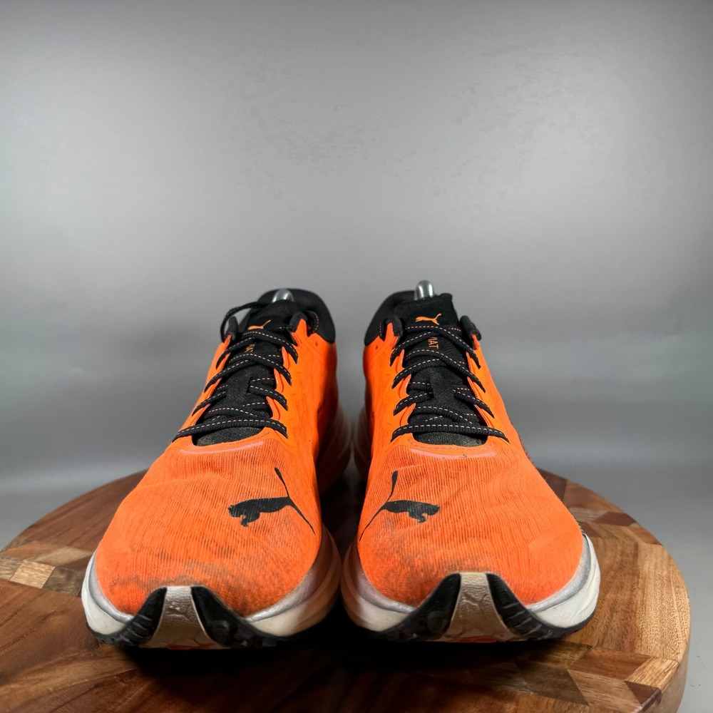 Puma Deviate Nitro Elite 2 Mens Running Shoes Orange Black 376807-12 Size 10 - Picture 2 of 8